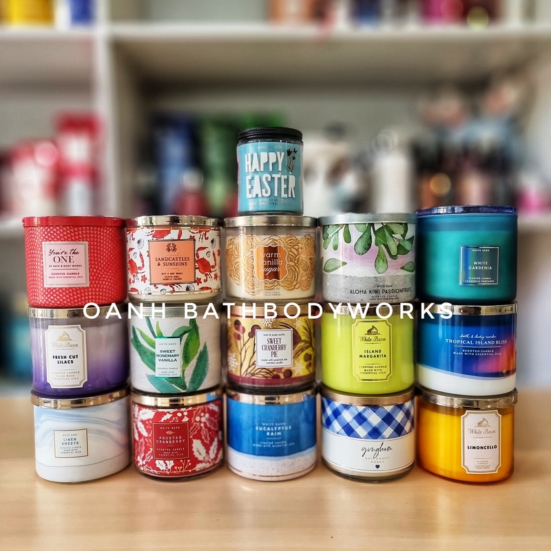 (Thanh lý) Nến thơm 3 bấc Bath & Body Works