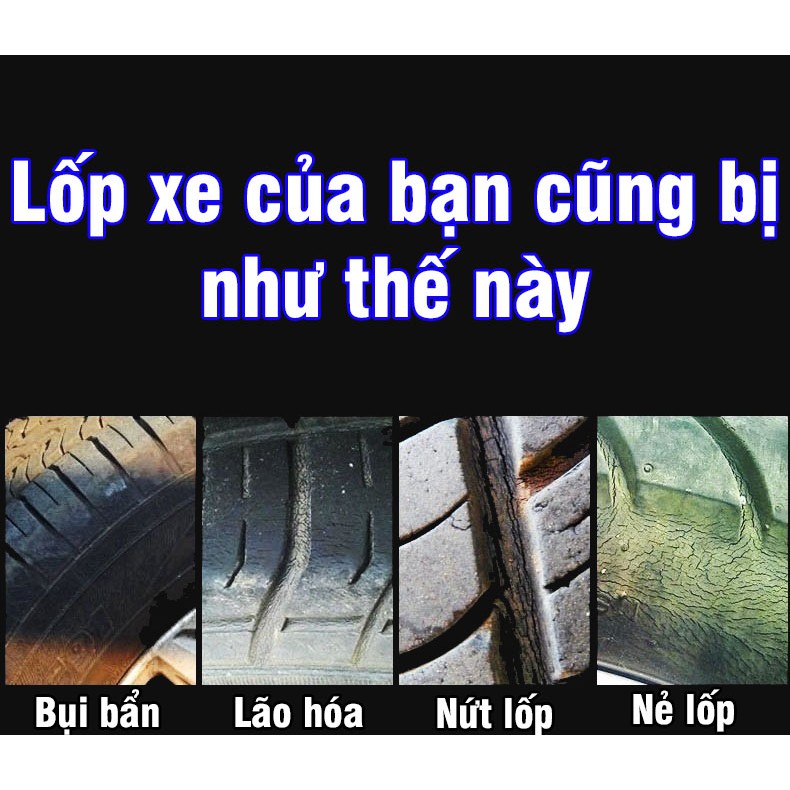 Xịt bóng lốp xe ô tô, xe máy bảo dưỡng lốp xe Botny B-1107 dung tích 650ml