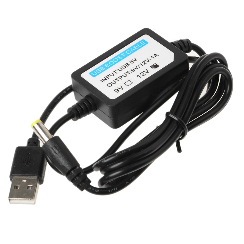 Cáp Tăng Áp Wili Usb 5v Sang 12v 5.5x2.1mm Cho Dây Đèn Led