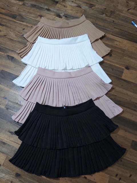 [Mã FAXANH55 giảm 10K đơn 50K] Chân váy xếp ly 2 tầng - THANHboutique | BigBuy360 - bigbuy360.vn