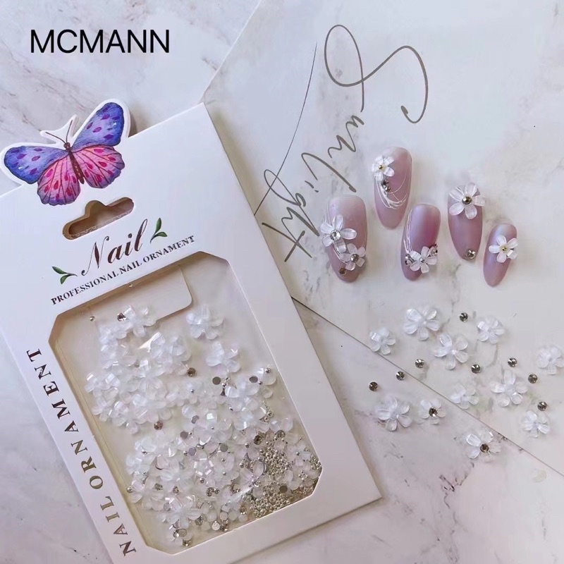 Charm hoa nhựa phong cách hàn nhật dễ thương (ib chọn màu)