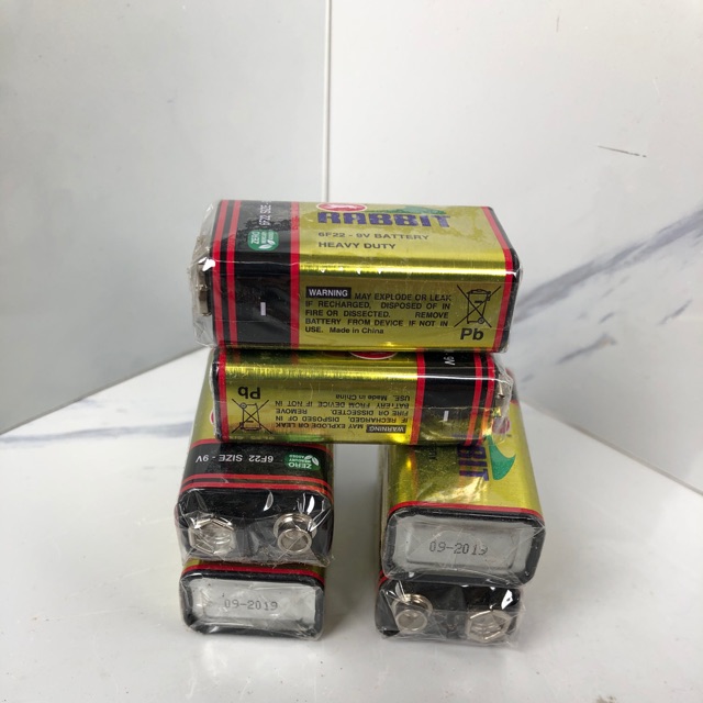 Pin vuông 9V con thỏ