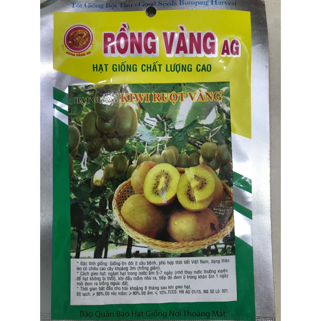 Hạt giống Kiwi ruột vàng 10 hạt