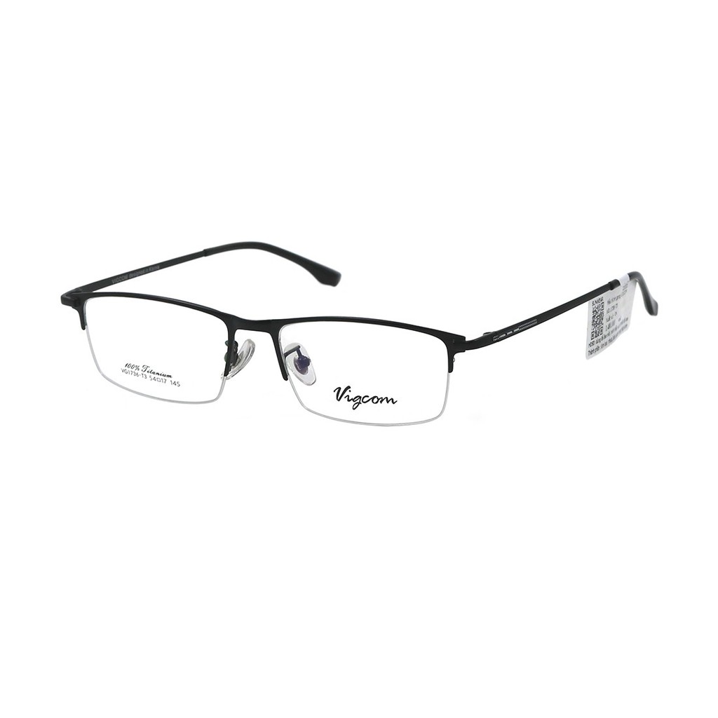 (Hàng chính hãng) Gọng kính nam nữ Vigcom VG1736 màu sắc thời trang