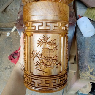 Hộp Đựng Chè, Trà Gỗ Bách xanh