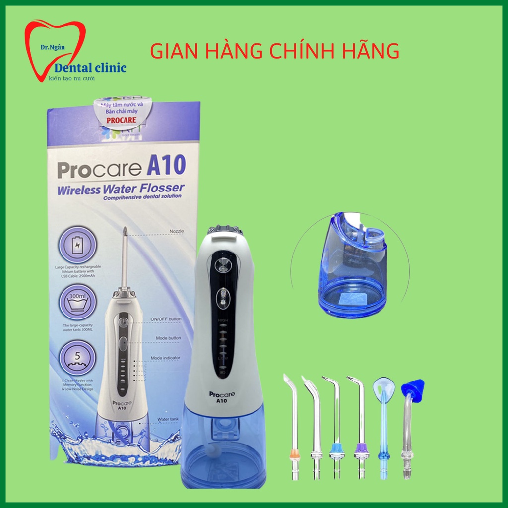 Máy Tăm Nước PROCARE A10- Máy Tăm Nước Vê sinh răng miệng CHÍNH  HÃNG