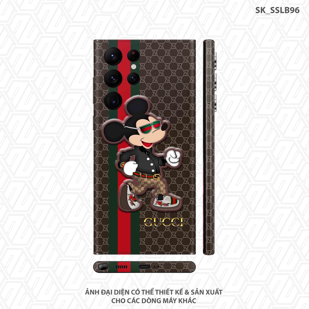 Miếng Dán Skin Hình Gucci Cho Samsung Note 20 Ultra |SK_SSLB97| Dán Full Lưng Viền, Chất Liệu 3M Chính Hãng, Bền Màu