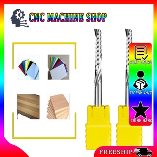 Mũi cắt quảng cáo xoắn 1 me lưỡi 3.175mm lưỡi dài 12 17 22 32