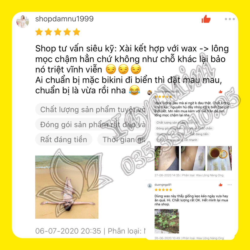 Wax Lông Nàng Ong Kèm Giấy Kèm Que Siêu To Khổng Lồ Phiên Bản Nâng Cấp | BigBuy360 - bigbuy360.vn