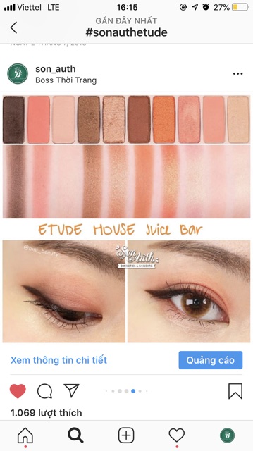 Bảng mắt Etude Play Color Eyes