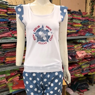 🏝🏝🏝 sét đồ bộ lửng mặc nhà - chất cotton 4 chiều - co giãn - thấm rút mồ hôi