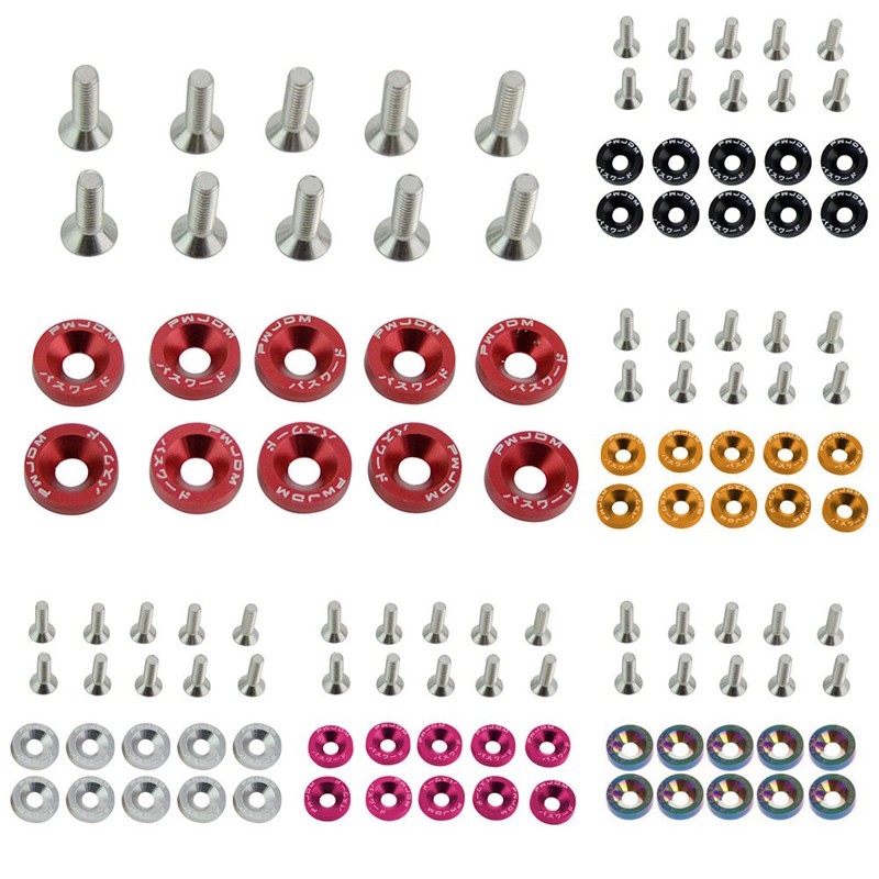 Bộ 10 ốc vít gắn biển số miếng cản cho xe hơi