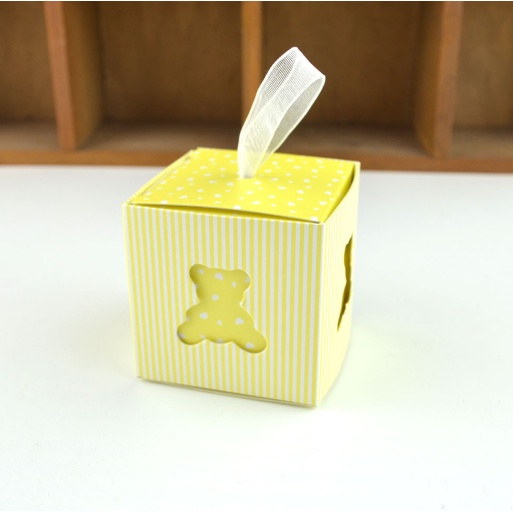Hộp quà gấu HN11 trái tim 5*5*5 cm