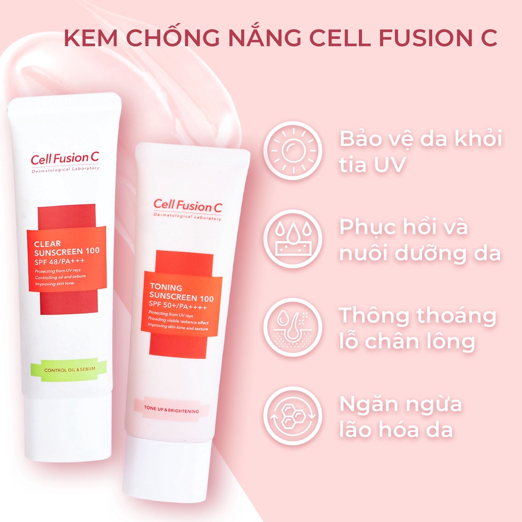 Kem Chống Nắng Cell Fusion C Laser Suncreen / Toning Suncream