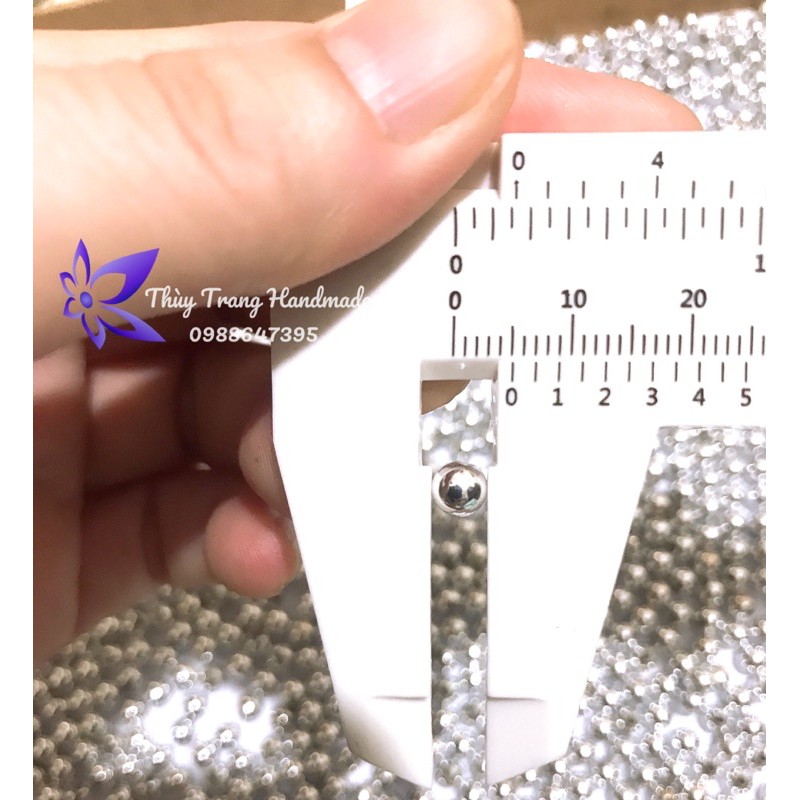 100 hạt cườm bạc, vàng  xỏ vòng tay, làm trang sức handmde rất đẹp