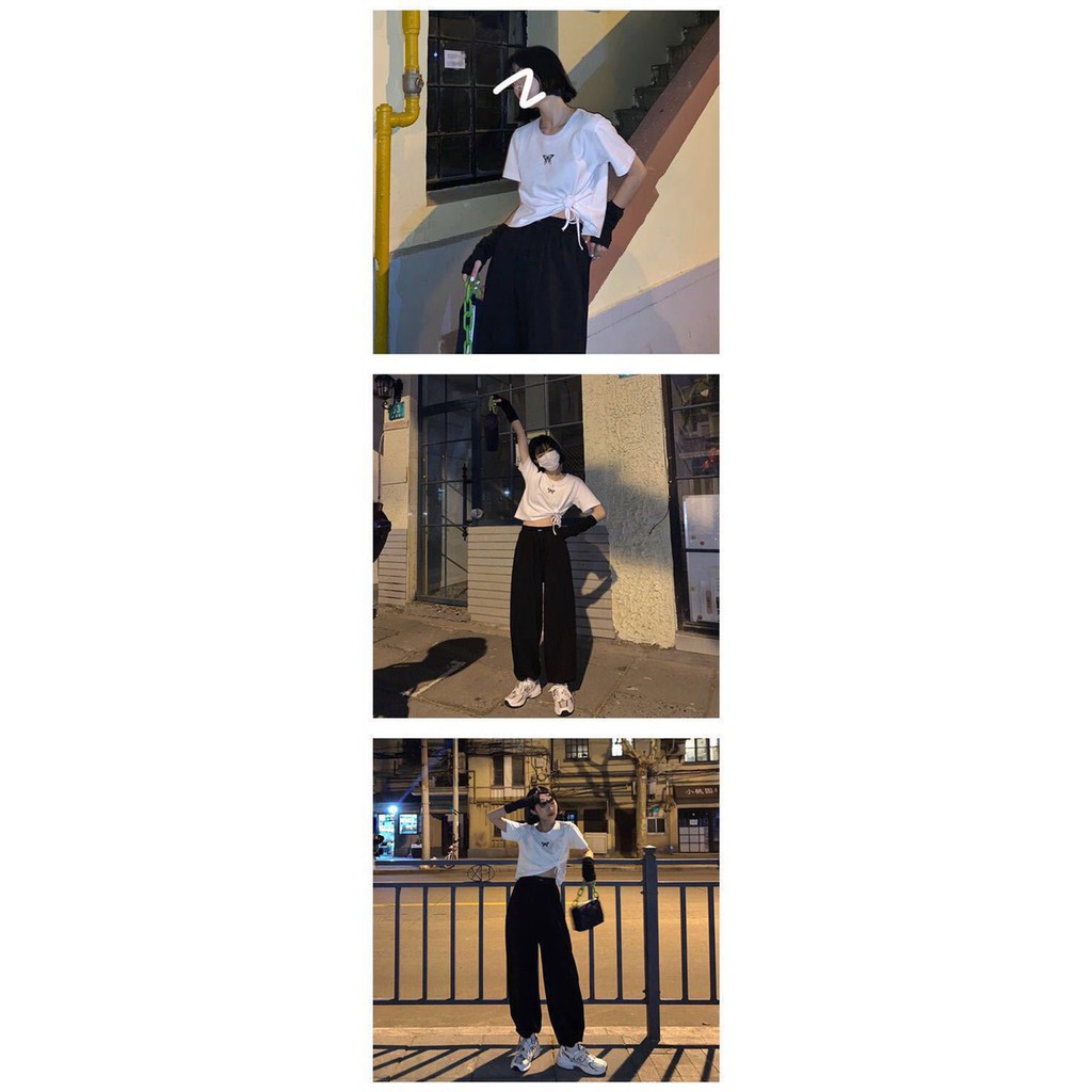 Quần thể thao ống rộng có dây rút ống quần suystore hottrend [Ảnh thật] | BigBuy360 - bigbuy360.vn