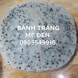 Bánh tráng mè đen tròn