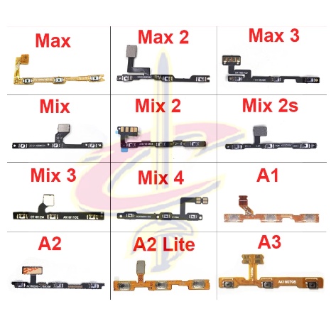 Cáp Nút Nguồn âm lượng Cho Điện Thoại Xiaomi Mi Max 2 3 Mix 2 2S 3 4 A1 A2 Lite A3 5X 6X