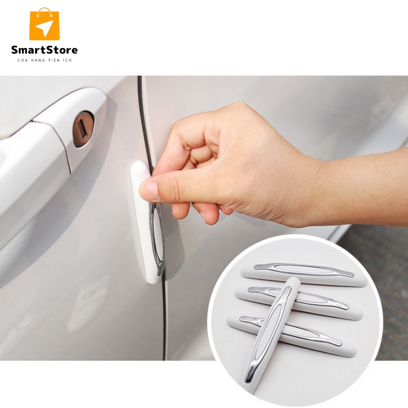 Miếng Dán Cao Su Chống Va Đập Cửa Ô Tô Bảo Vệ Tránh Trầy Xước Cửa Xe Hơi Bộ 4 Cái VD1
