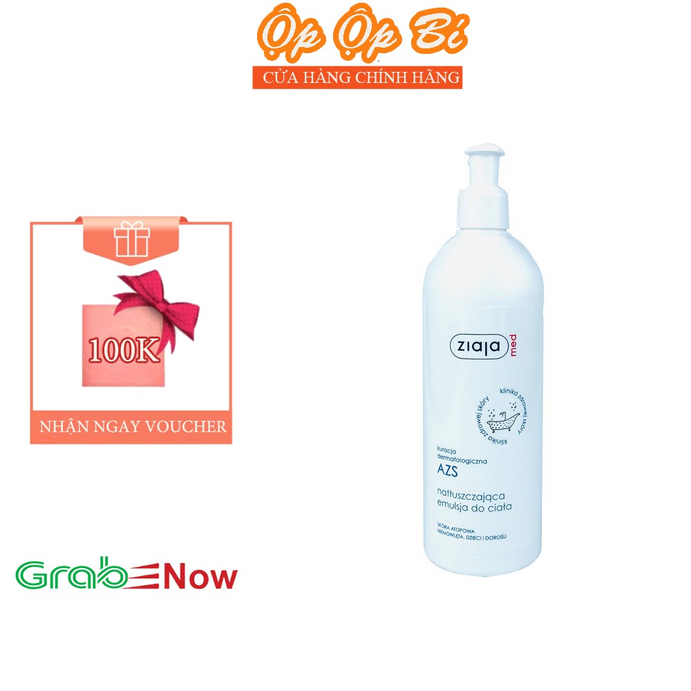 Dưỡng Ẩm Ziaja  Mẫu Mới Cho Da Nhạy Cảm Da Liễu Khuyên Dùng - Ziaja Med Atopy 400ml