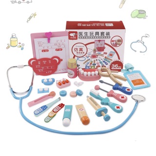 Combo bộ đồ chơi bác sỹ bằng gỗ