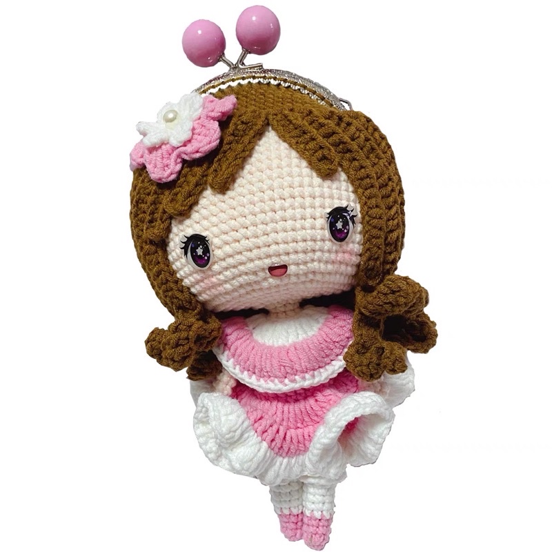 Khung túi 10.5cm hạt châu nhiều màu