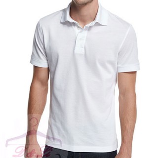 ÁO THUN NAM CỔ TRỤ MÀU TRẮNG COTTON