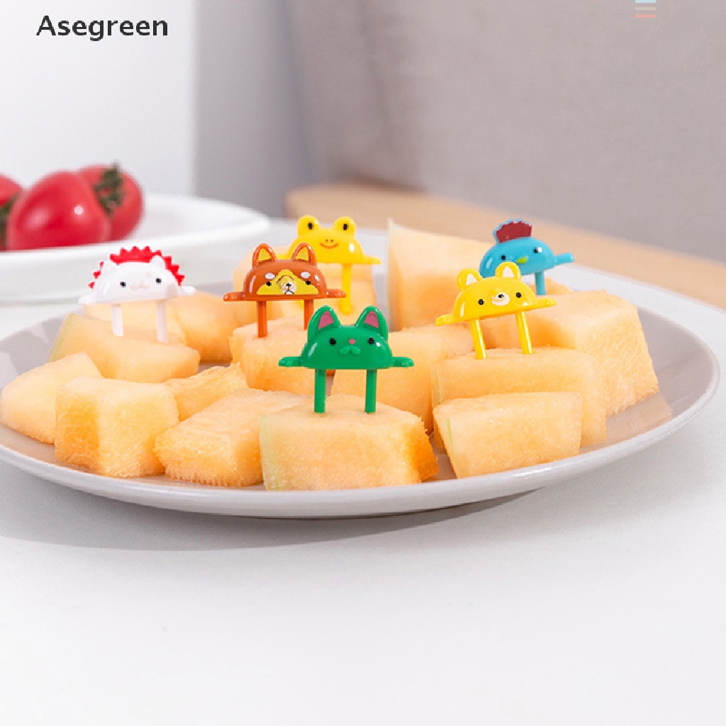 [Asegreen] Nĩa Ăn Trái Cây Hình Động Vật Hoạt Hình mini Dễ Thương