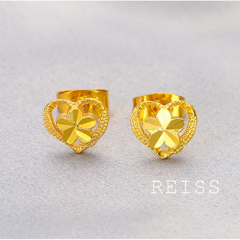 Khuyên Tai Mạ Vàng 18k Thiết Kế Sang Trọng Thời Trang