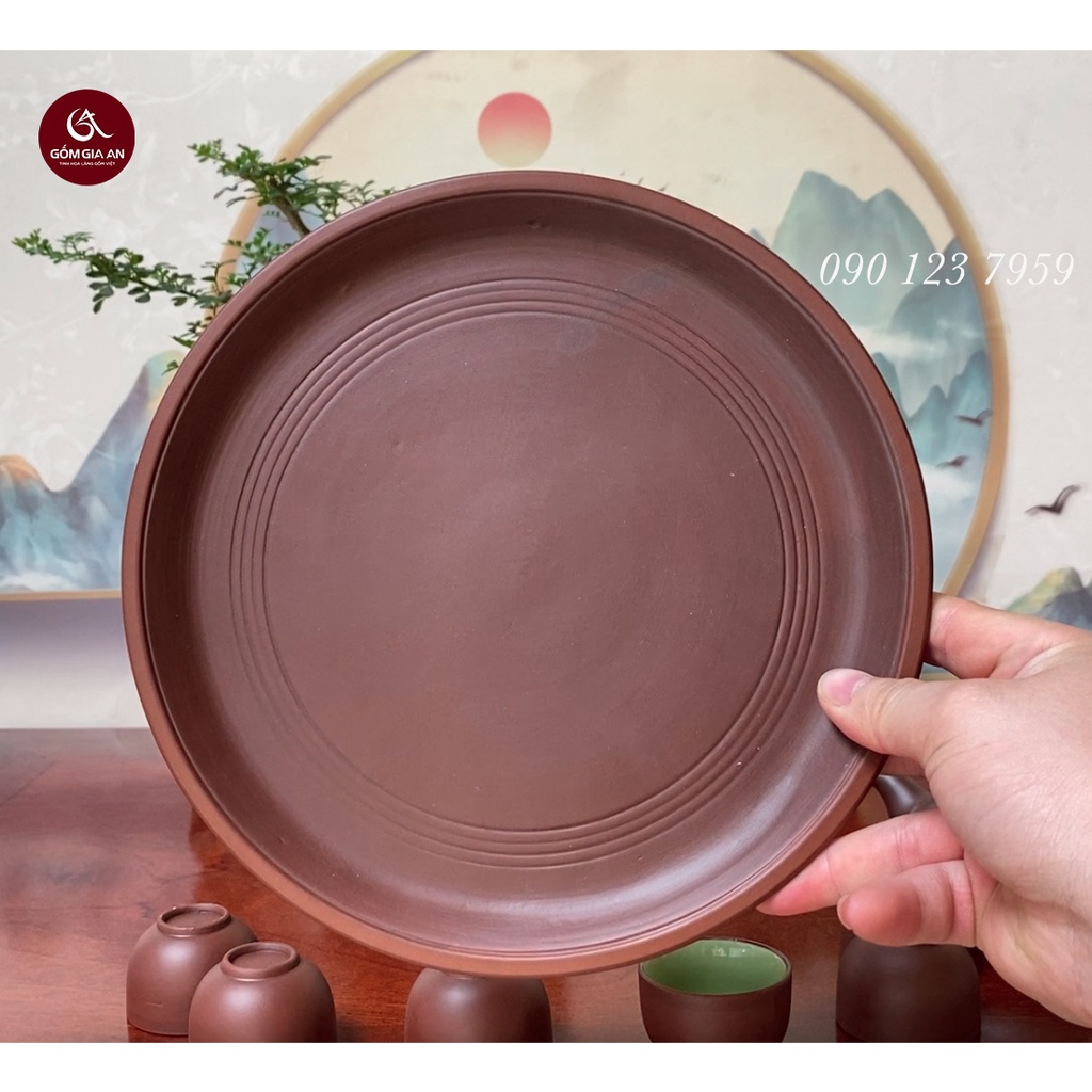 Bộ ấm trà Gốm Bát Tràng kèm khay