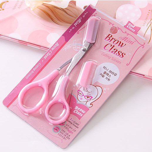 Kéo cắt tỉa lông mày mini Model Brow class lược kéo cắt tỉa lông mày lông mi