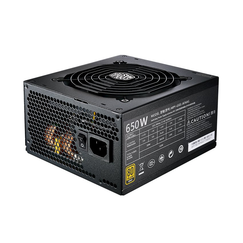 Nguồn Cooler Master MWE Gold 650 (80 Plus Gold Full Modular/Màu Đen)