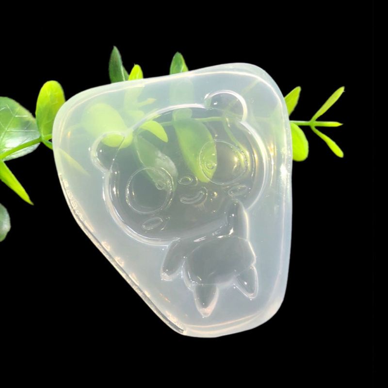 Khuôn Silicon Làm Trang Sức Hình Gấu Trúc Hoạt Hình Đáng Yêu