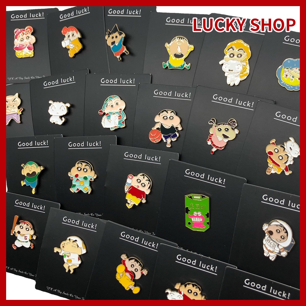 Ghim Cài Áo Hình Cậu Bé Bút Chì Shin-chan Dễ Thương