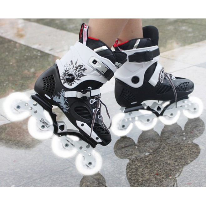 Giầy patin chính hãng như hình flash đầy đủ dành cho người lớn giày trượt hàng thẳng hàng duy nhất