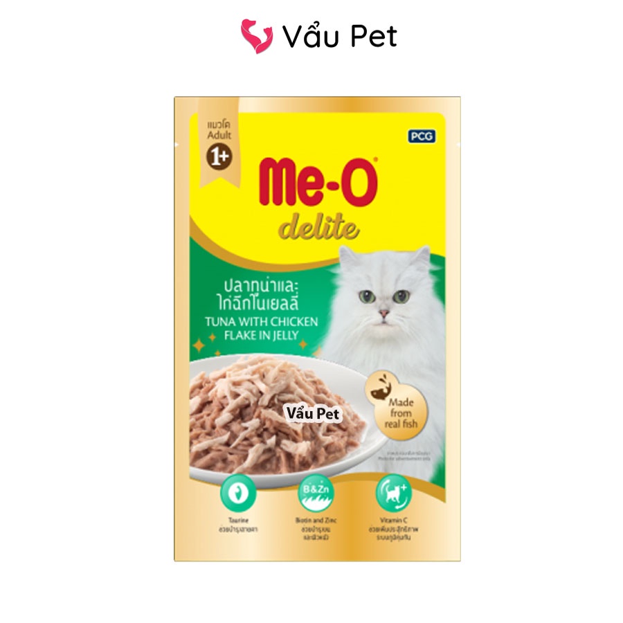 Pate mèo Me-O Delite 70g - Pate cho mèo trưởng thành đầy đủ dinh dưỡng Vẩu Pet Shop
