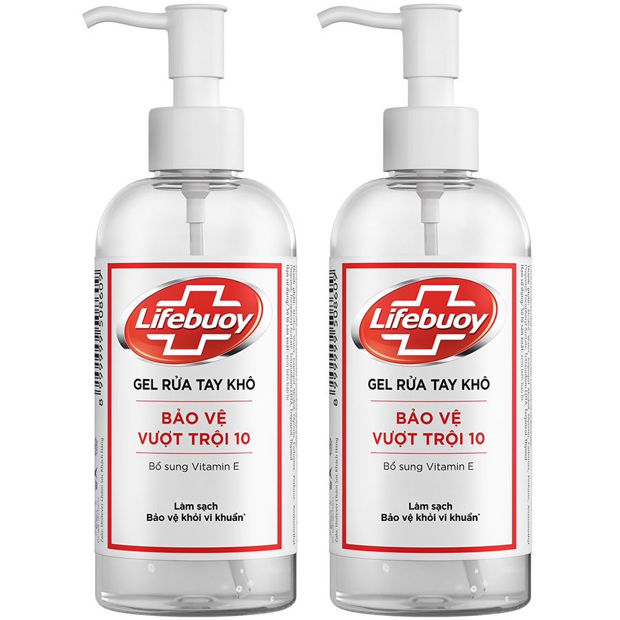 Gel rửa tay khô Lifebuoy chai có vòi 330ml