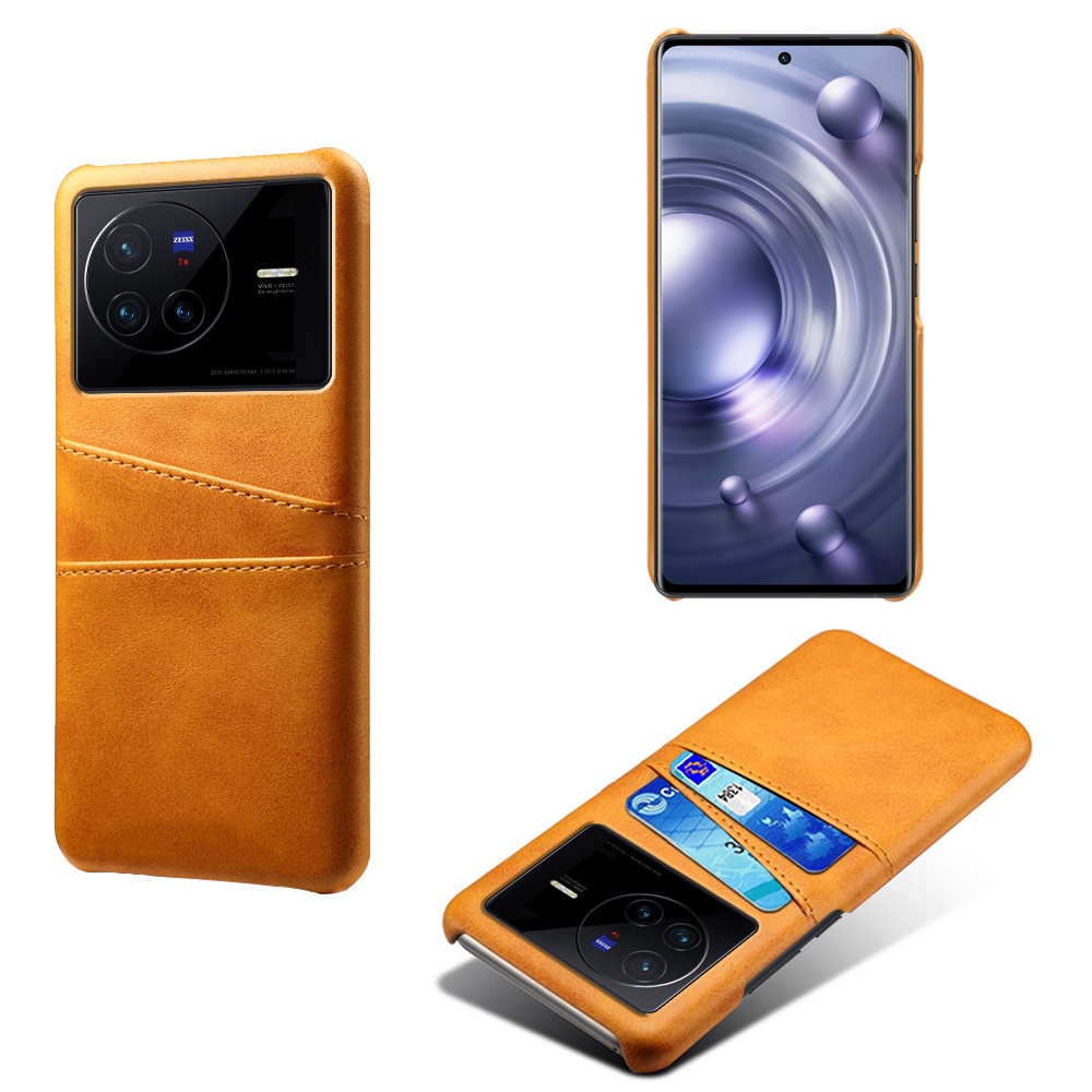 Ốp Điện Thoại Da PU Chống Sốc Kèm Ngăn Đựng Thẻ Cho Vivo X80 Pro X Note X70 Pro Plus X50E