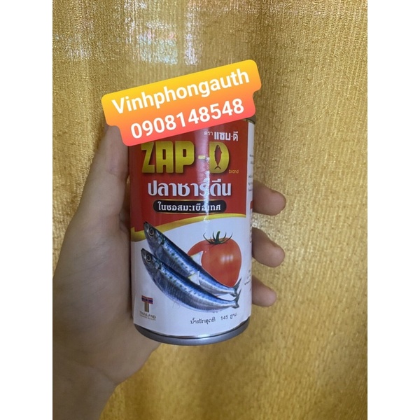 Cá Mòi Sốt Cà Nhãn Hiệu Zap-D Sardine.