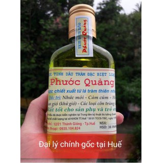 Tinh dầu tràm loại 1, dầu tràm đặc biệt nguyên chất Phước Quảng