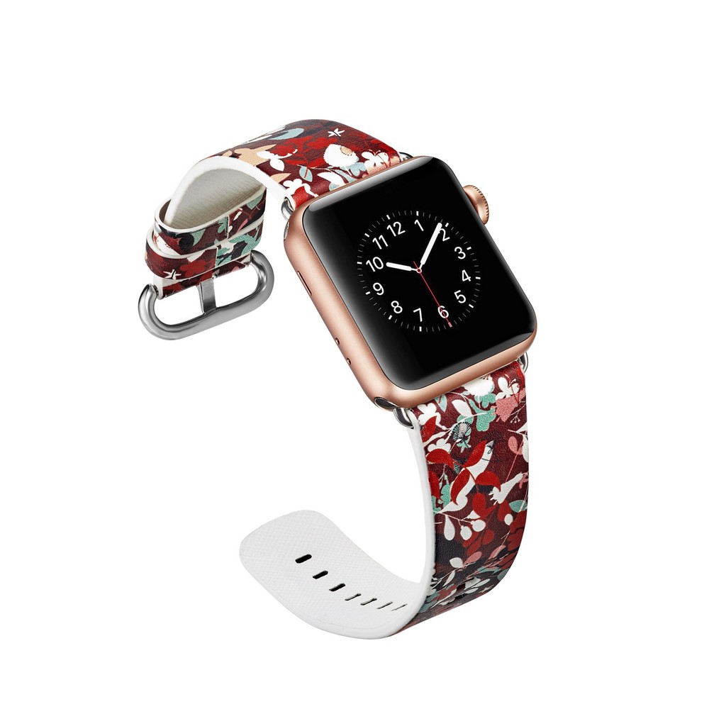 【Tranh】 Áp dụng cho Apple Watch Series 1 2 3 4 5 6 SE dây đeo sơn 38mm 40mm 42mm 44mm dây đeo silicone