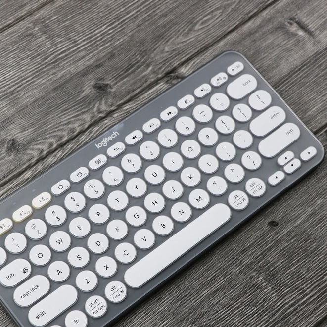 Miếng dán bàn phím bằng chất liệu silicon siêu mỏng bảo vệ cho Logitech K380