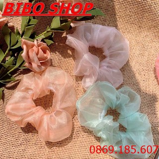 [GIÁ SALE] Dây Buộc Tóc Vải Voan Kính - Cột Tóc Vải Voan Kính Nữ Thời Trang