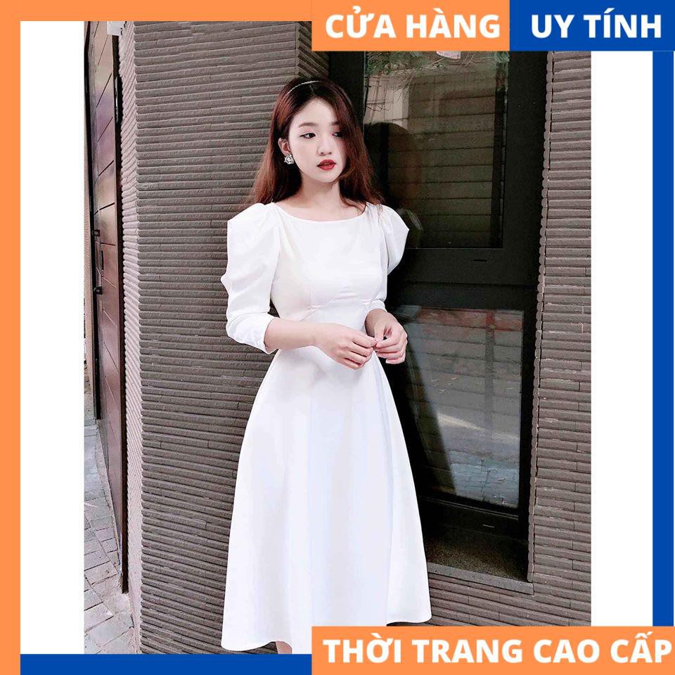 Đầm dáng dài tay phồng đính hạt sang chảnh - Elen dress [HÀNG CAO CẤP] | BigBuy360 - bigbuy360.vn