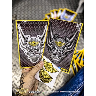 Tem dán dè Ricedecal®️ Mẫu lửa New dán mọi loại xe