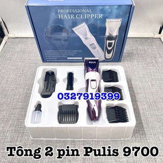 ✅freeship✅ Tông đơ cắt tóc 2 pin Pulis 9700