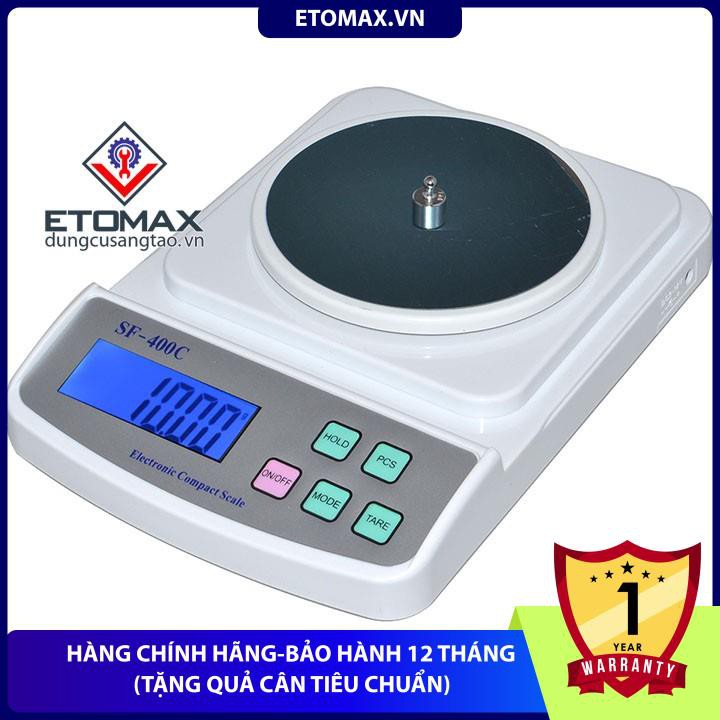 [Hàng cao cấp-Bảo hành 12 tháng] Cân tiểu ly để bàn 500g x 0.01g SF-400C,chính xác tơi 1% gram.Tặng nguồn DC 5V.