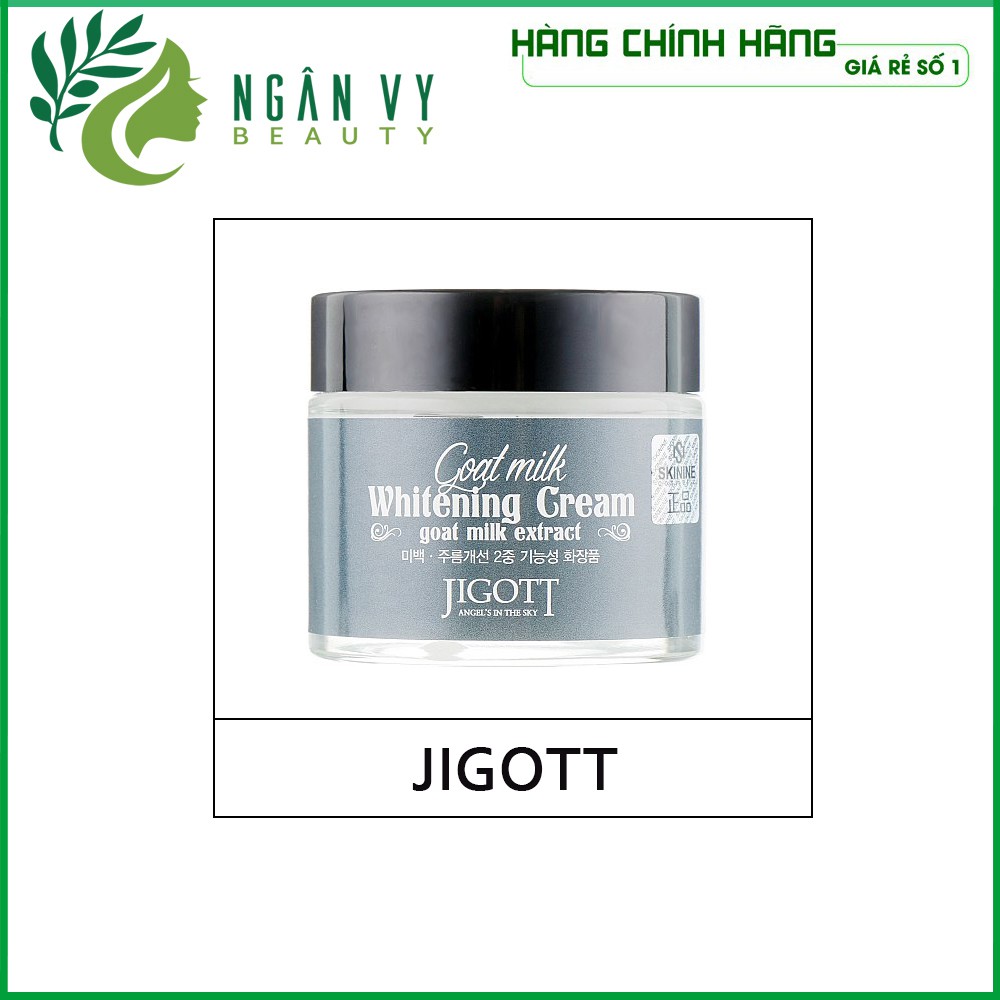 [Mỹ Phẩm Hàn Quốc]Kem dưỡng trắng da từ sữa dê Hàn Quốc Jigott goat milk whitening cream 70ml