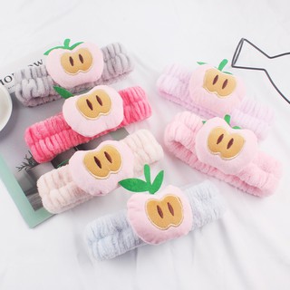 Băng đô cài tóc trái táo hồng