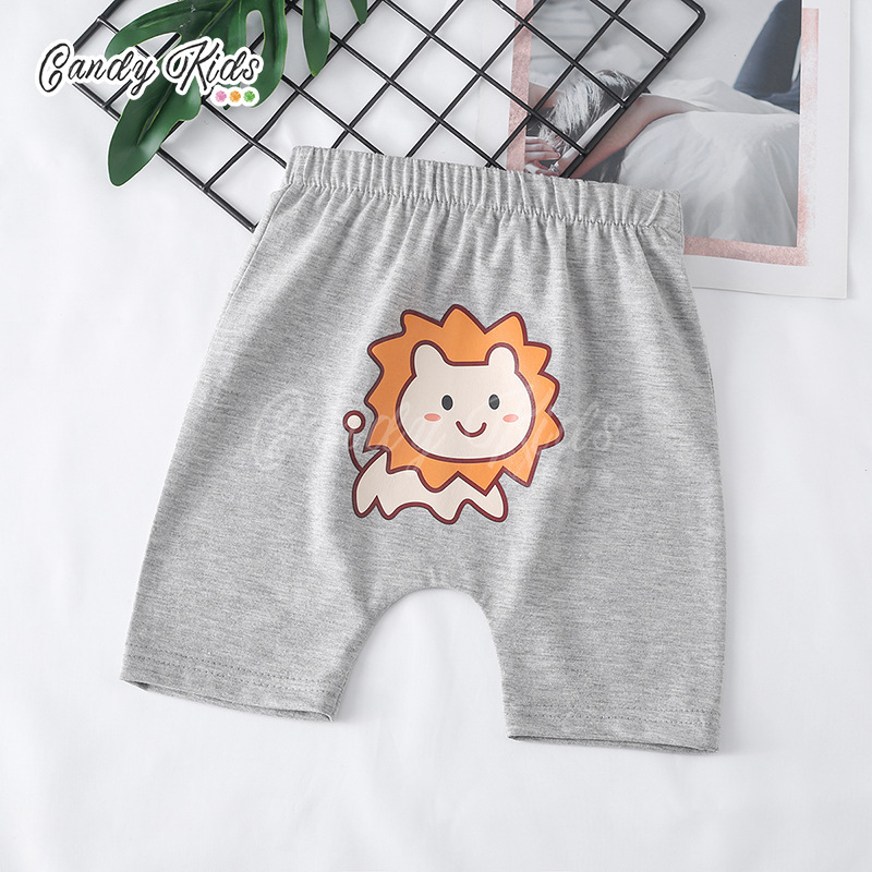 Quần Lửng Chất Liệu Cotton Thiết Kế Giản Dị Dễ Thương Dành Cho Trẻ Nhỏ 1-5 Tuổi